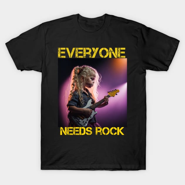 Everyone needs Rock v4 T-Shirt by Back to the source